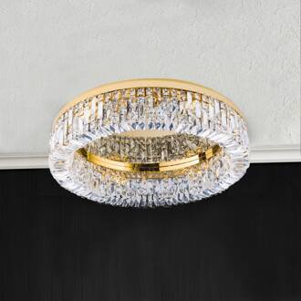 Orion Kristal plafondlamp Ring - 59 cm goud, helder