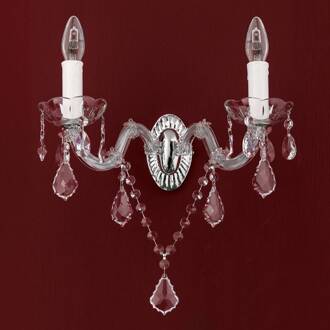 Orion Kristal wandlamp Maria Theresia zilver, helder