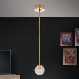 Orion LED hanglamp Ball, 1-lamp, goud goud, wit mat