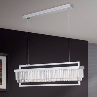 Orion LED hanglamp Prism, langwerpig chroom chroom, helder