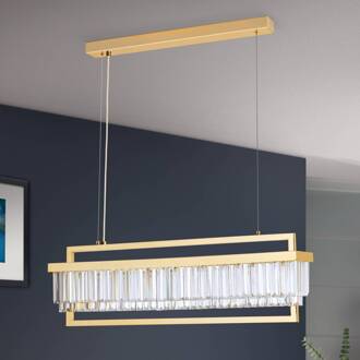 Orion LED hanglamp Prism, langwerpig, goud goud, helder