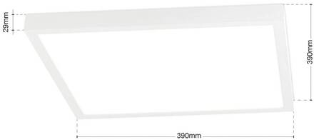 Orion LED plafondlamp Disc, wit Lengte 40 cm CCT Metaal/kunststof