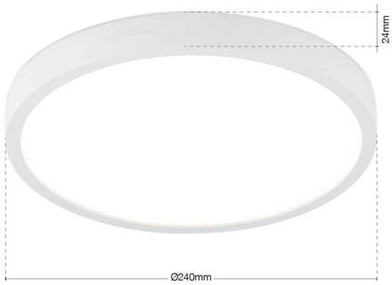Orion LED plafondlamp Disc, wit Ø 24 cm, CCT, metaal/kunststof