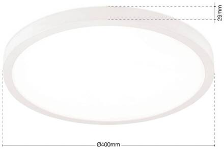 Orion LED plafondlamp Disc, wit Ø 40 cm, CCT, metaal/kunststof
