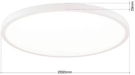 Orion LED plafondlamp Disc, wit Ø 60 cm, CCT, metaal/kunststof