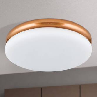 Orion LED plafondlamp James met metalen behuizing, koper koper, wit