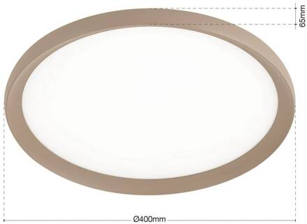 Orion LED plafondlamp Kant, Ø 40 cm kaki, CCT metaal/kunststof kaki, wit