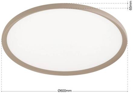 Orion LED plafondlamp Kant, Ø 60 cm kaki, CCT metaal/kunststof kaki, wit