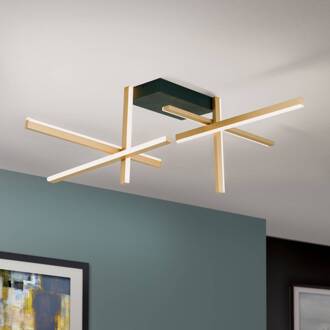 Orion LED plafondlamp Stargate 6-lamps zwart, goud