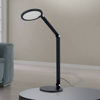 Orion LED tafellamp Fati, zwart, hoogte 60 cm, aluminium, dimmer