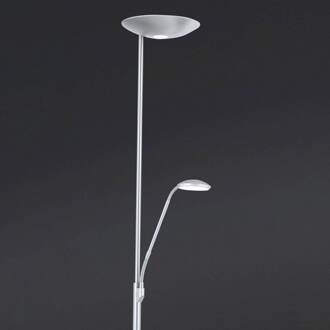 Orion LED uplighter Cobra met leeslamp nikkel mat nikkel