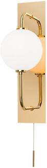 Orion LED wandlamp Pipes in glanzend goud goud, wit
