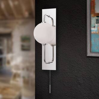 Orion LED wandlamp Pipes in glanzend nikkel glanzend nikkel, wit