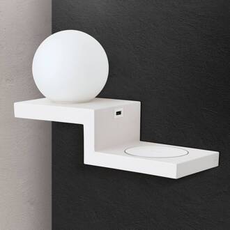 Orion LED wandlamp Snowball met inductieve laadruimte wit