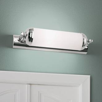 Orion Moderne wandlamp Elida, 1-lichts chroom, opaalwit