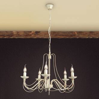 Orion Mooie kroonluchter Antonina 5-vl ivoor, goud