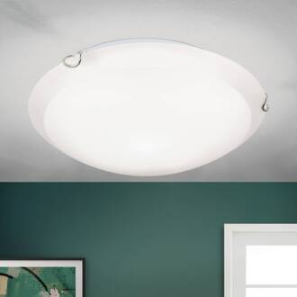 Orion Plafondlamp Agada, opaalglas, chroom, 30 cm opaalwit, chroom