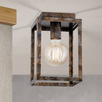 Orion Plafondlamp Cage in vintage look roestbruin