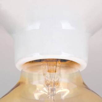 Orion Plafondlamp Frost van keramiek, wit