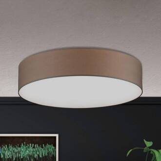 Orion Plafondlamp met textielen kap 80cm, bruin