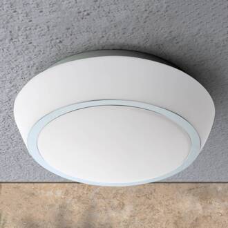 Orion Plafondlamp Pia, IP44, 30 cm opaal mat, chroom