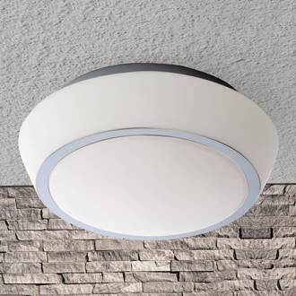 Orion Plafondlamp Pia, IP44, 38 cm opaal mat, chroom