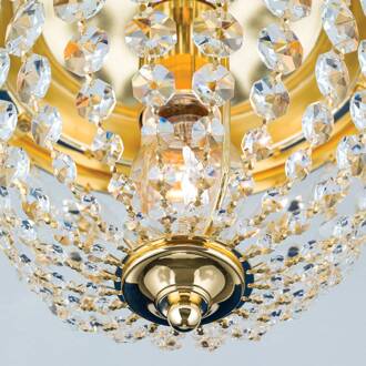 Orion Plafondlamp Plafond, goud/transparant, Ø 26 cm goud, transparant