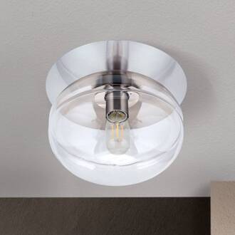 Orion Plafondlamp Richard, metaal chroom, glas helder chroom, transparant