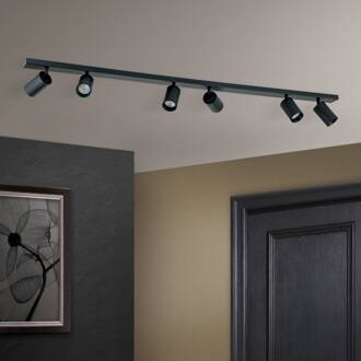 Orion Plafondspot Sean 6-lamps, zwart