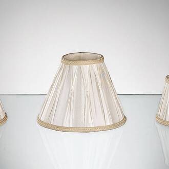 Orion Reservekap voor tafellampen in plissé 23 cm crème
