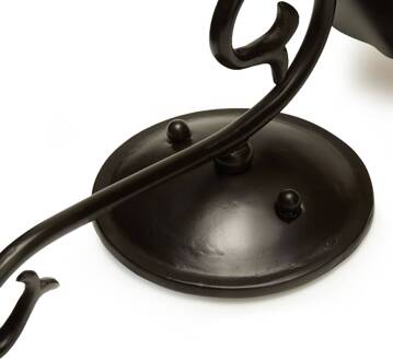 Orion Rustieke wandlamp BENTE in kaarsenoptiek Antiek-roestkleurig, champagne