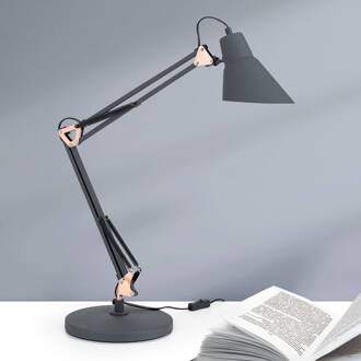 Orion Tafellamp Bachelor, drievoudig instelbaar mat zwart, koper