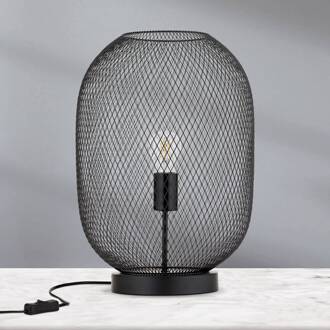 Orion Tafellamp Georgina met kooikap mat zwart