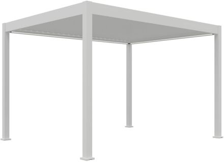 Orion terrasoverkapping - 360 x 400 cm - wit - met LED verlichting