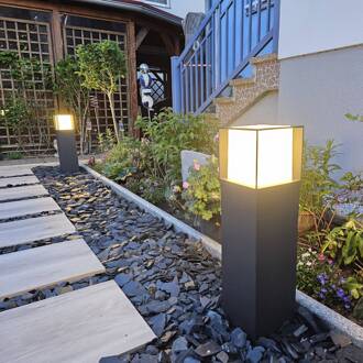 Orion Tuinpadverlichting Henry, zwart, hoogte 60 cm, aluminium/roestvrij staal