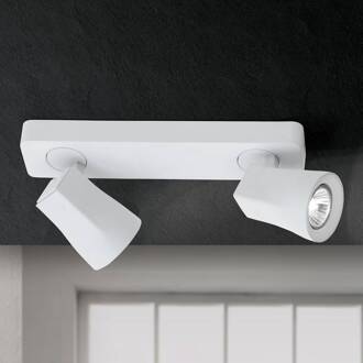 Orion Verstelbare opbouwspot Aurora met 2 lampjes mat wit