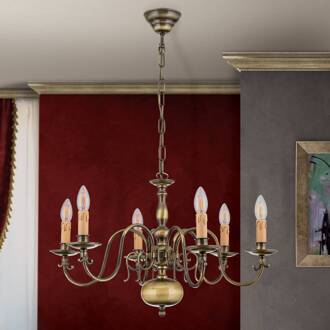 Orion Vlaamse stijl - kroonluchter IMKE Oudmessing