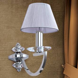 Orion Wandlamp Avala met kristaltoepassingen nikkel, chroom, helder