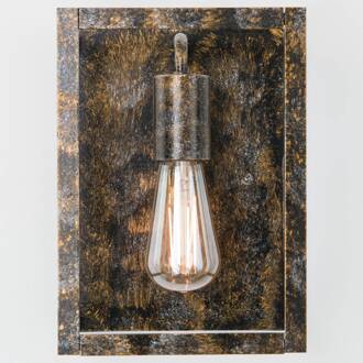 Orion Wandlamp Cage in vintage look roestbruin