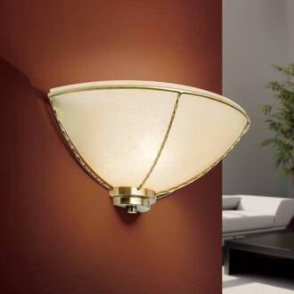Orion Wandlamp Galina crèmekleurig crème, antiek messing