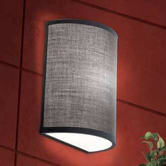 Orion Wandlamp UFO met linnen kap in grijs