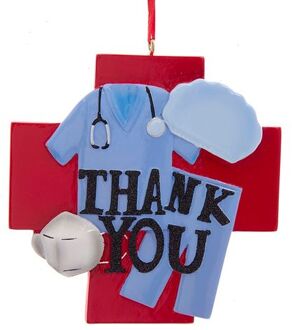 Orn.pvc medisch thank you l8cm