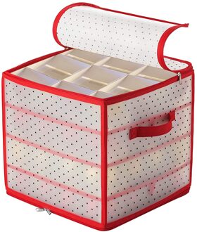 Ornament 64 Kerstballen Opbergdoos Ornament Xmas Tree Tas Decoratie Box Decor Tas Opslag Divider Kerstboom Opbergzakken