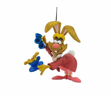 Ornament disney Alice konijn h13 cm Multikleur