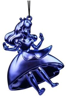 Ornament metaal alice blauw l12cm