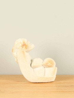 Ornament Zimbabwaans beeld Parent Two Children nr. 1, 23 cm