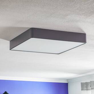 Oro plafondlamp van staal en glas, grijs, 45cm