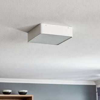 Oro plafondlamp van staal en glas, wit, 25cm