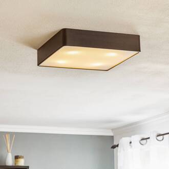 Oro plafondlamp van staal en glas, zwart, 35cm