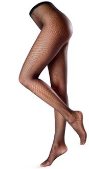 Oroblu Tricot Fishnet Tights * Actie * Zwart - S/M,L/XL